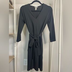 H&M Black Tie-front Dress